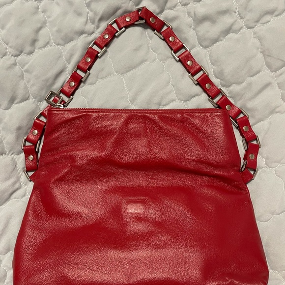 Maxima Red Foldover Clutch - Picture 4 of 9